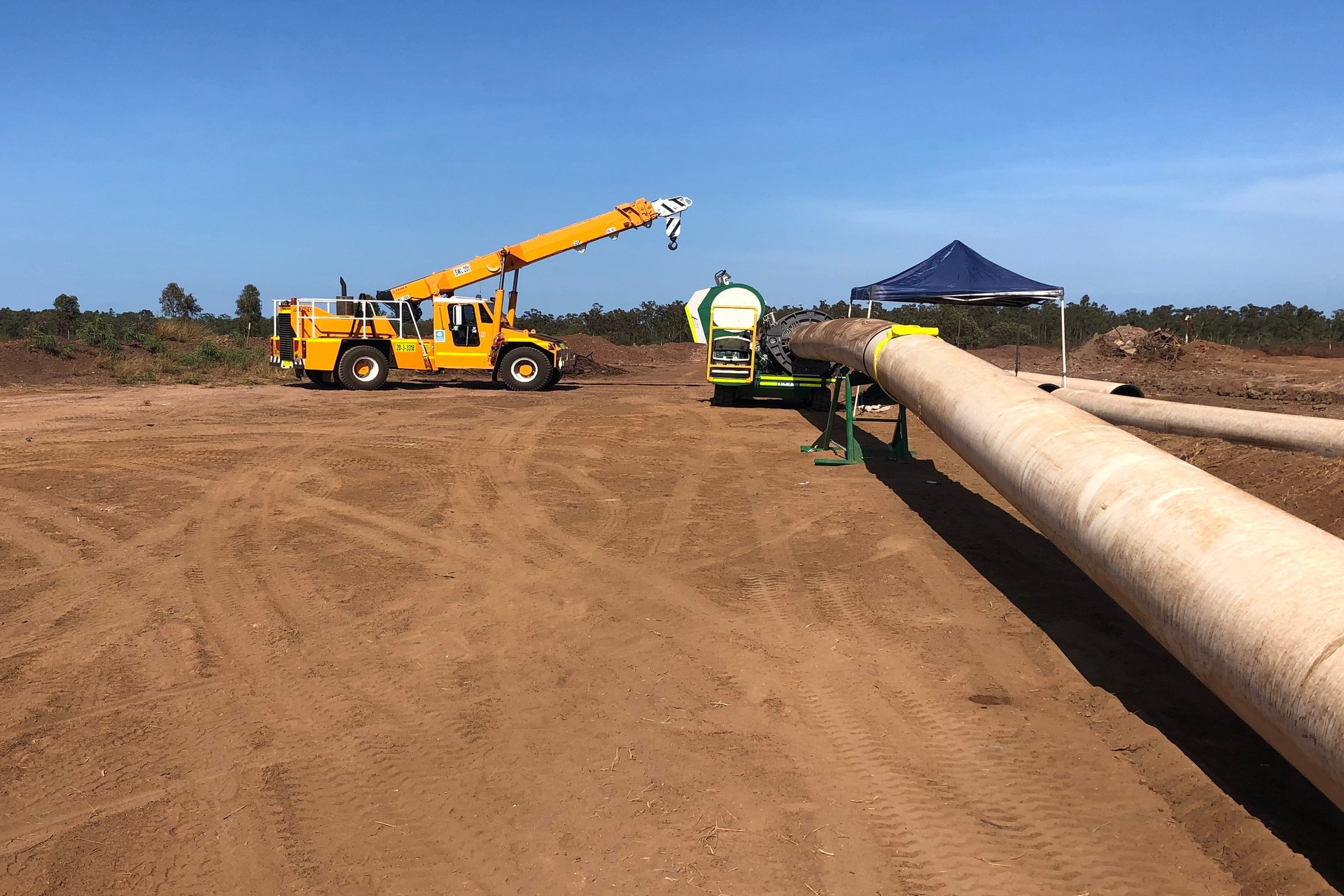 Pipeline installation in Darwin